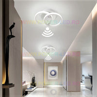 LED осветително тяло 22W DOUBLE CIRCLE със сензор за движение, еквивалент 150W