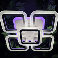 LED осветително тяло SQUARE 4+1 RGB ЕКВИВАЛЕНТ 400W 40cm Дистанционно