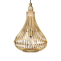 Lustra LED Suspendata AMSFIELD Wood Style EGLO 49772 LEMN / SUSPENDATE Lighting Fixtures