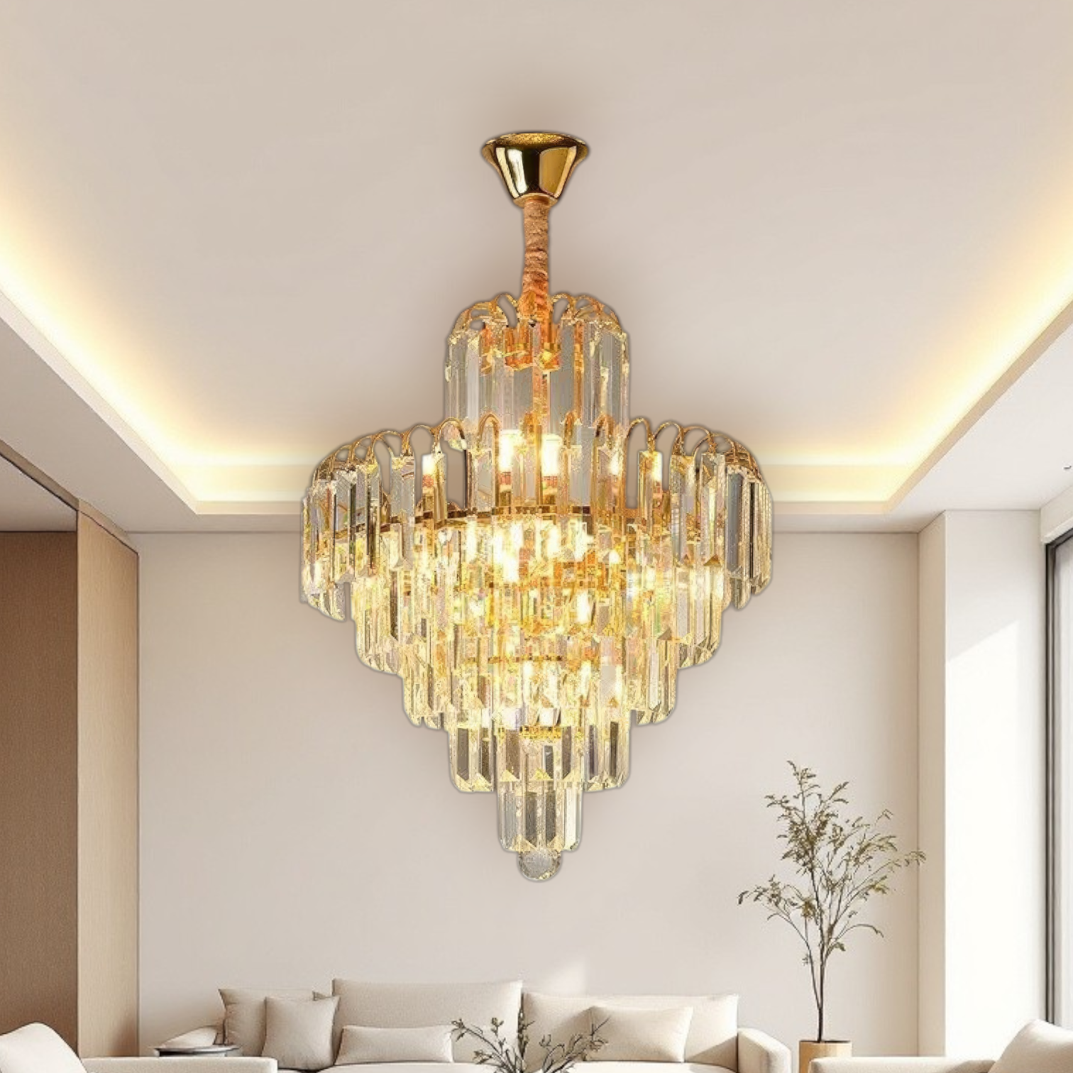 Полилей Cristal Gold Imperator 40x90CM 5xE14