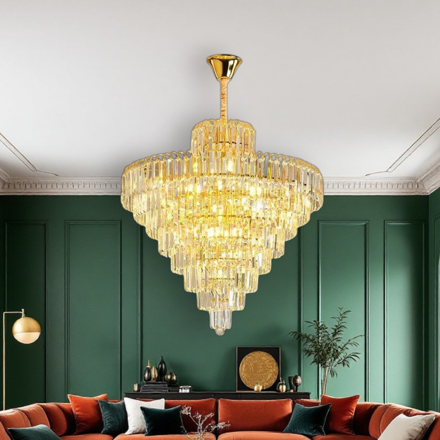 Полилей Cristal Gold Imperator 50x94CM 8xE14