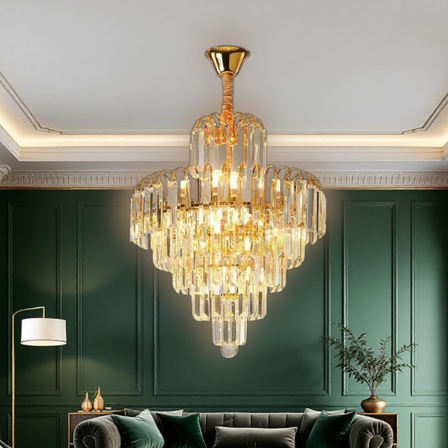 Полилей Cristal Gold Imperator 40x90CM 5xE14