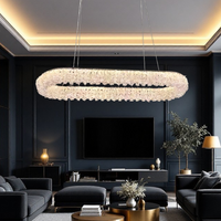 LED осветително тяло висящо Chrome Crystal Sponge 80x30cm Еквивалент 800W