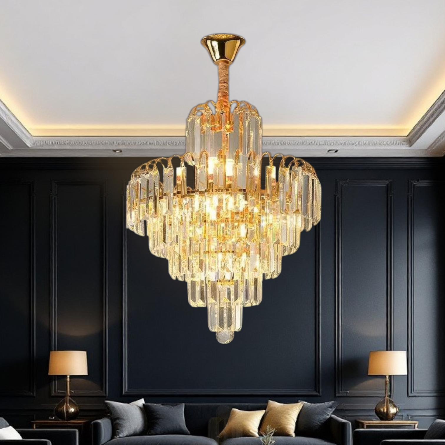 Полилей Cristal Gold Imperator 40x90CM 5xE14