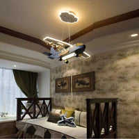 LED осветително тяло висящо War Plane еквивалент 300W
