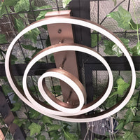 LED осветително тяло Brown 3 Rings регулируемо, еквивалент 800W, с дистанционно
