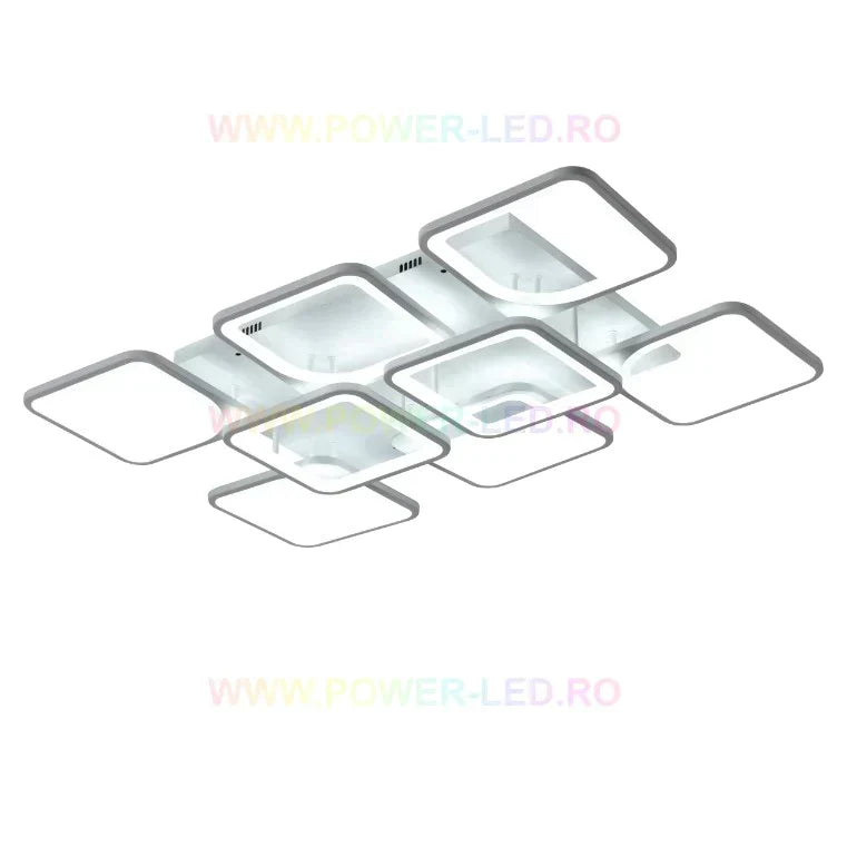 LED осветително тяло SQUARE SUPREM Бяло Еквивалент 1200W С дистанционно управление