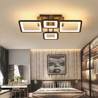 LED осветително тяло 2+2 SQUARE BROWN с дистанционно, еквивалент 500W