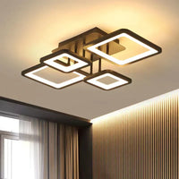 LED осветително тяло 2+2 SQUARE BROWN с дистанционно, еквивалент 500W