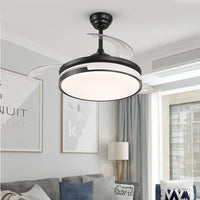 Lustra LED Summer Black cu Ventilator Echivalent 300W Telecomanda NEAGRA / VENTILATOR Lighting Fixtures