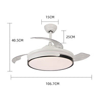 LED осветително тяло Summer White с вентилатор, еквивалент 300W, с дистанционно