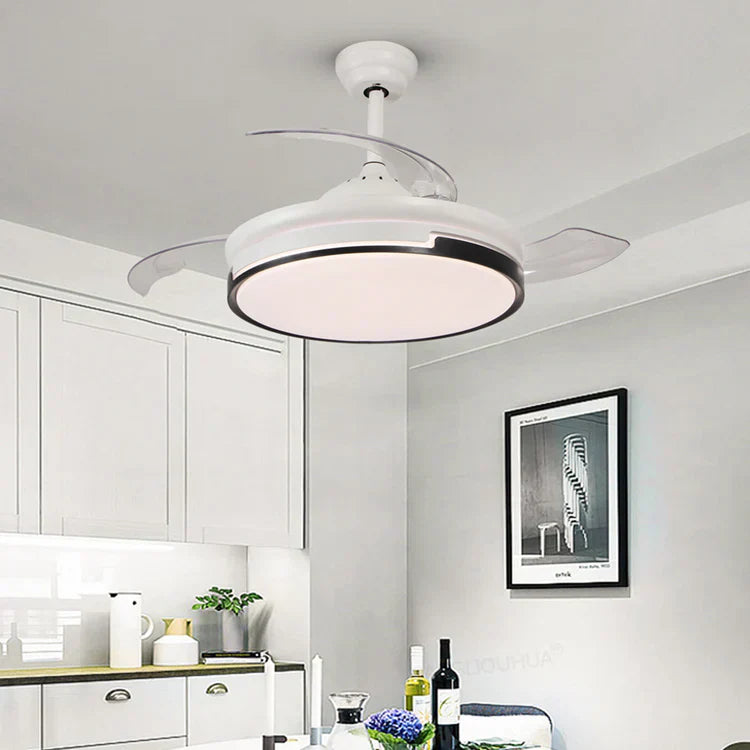LED осветително тяло Summer White с вентилатор, еквивалент 300W, с дистанционно