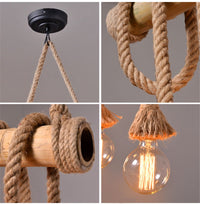 Осветително тяло Retro Design Bamboo 6XE27