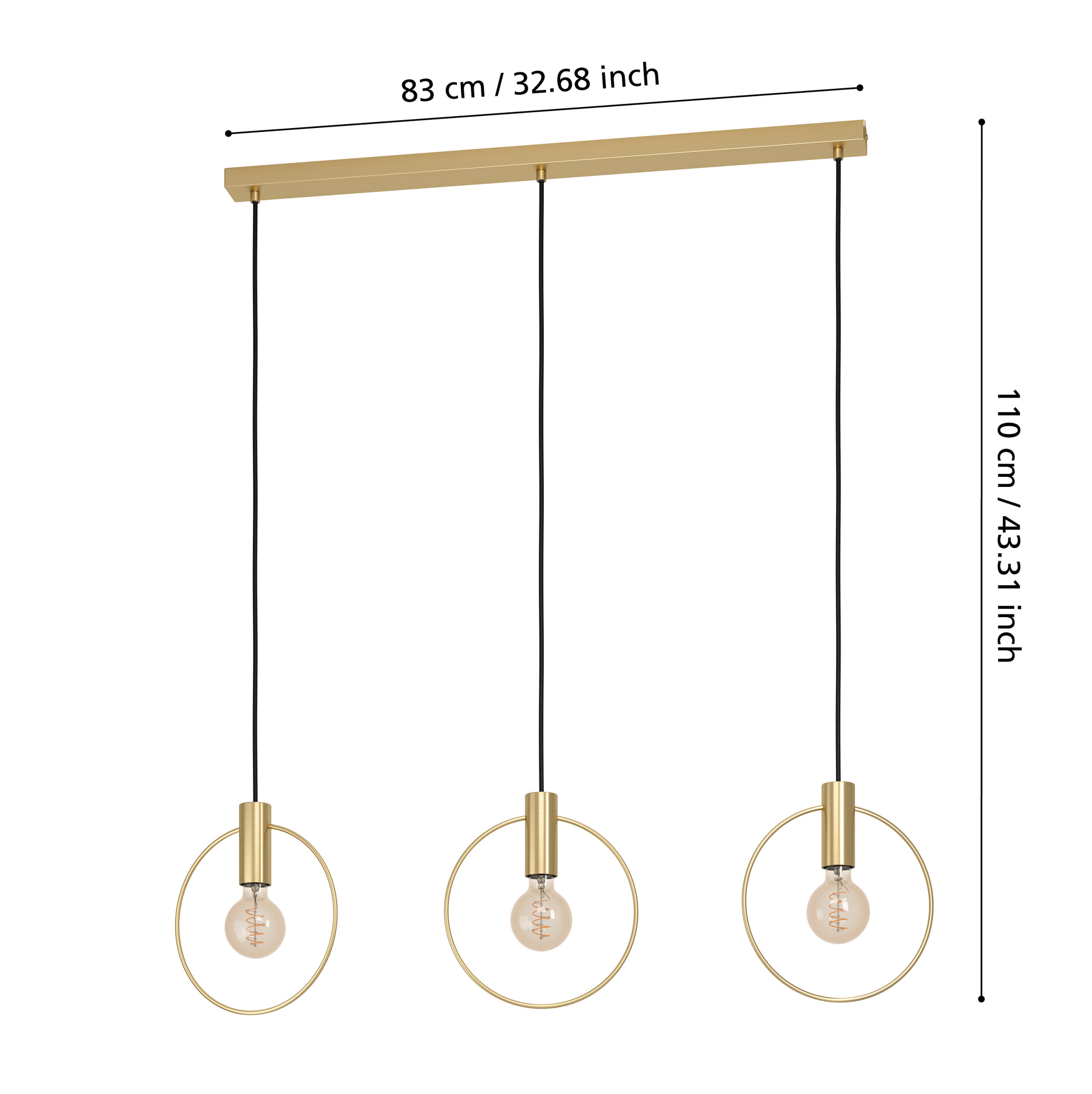 Lustra 3xE27 MANIZALES 98835 AURIE / ABAJUR Chandeliers