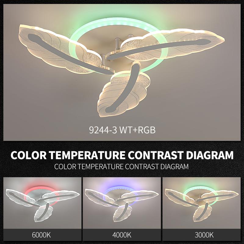 LED осветително тяло Mini PYU Feather RGB Еквивалент 300W с дистанционно