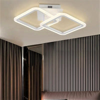 LED осветително тяло 1+1 Square Design бяло еквивалент 300W с дистанционно