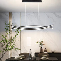 Lustra Led 132W Office Suspendata Black Telecomanda Lighting Fixtures