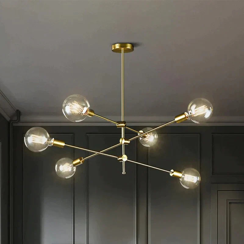 Lustra Stil Nordic Mid-Century 6Xe27 Lighting Fixtures