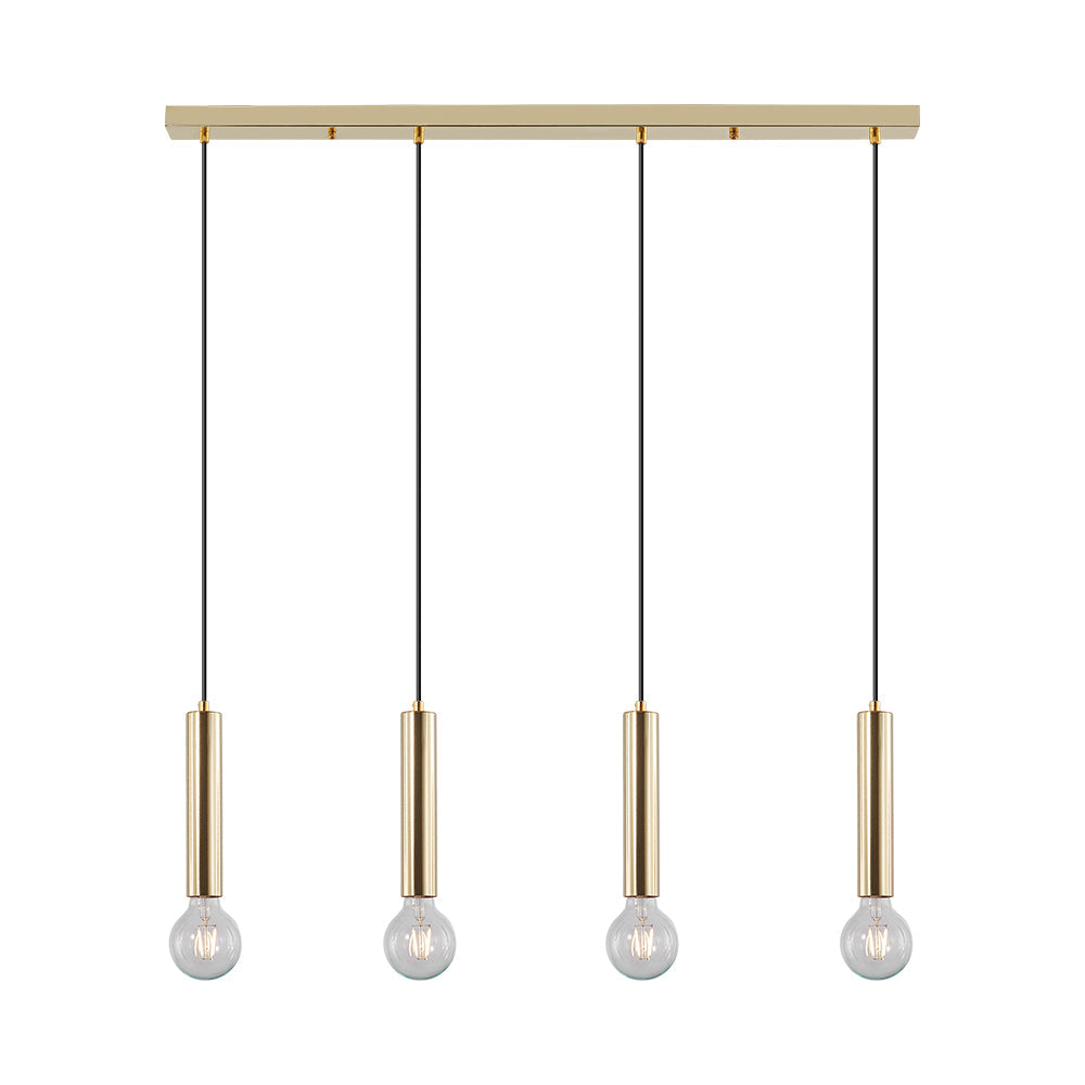 Окачено осветително тяло Exquisite Golden линеен държач 4xE27