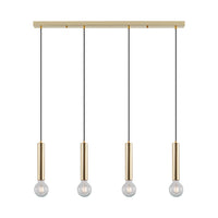 Окачено осветително тяло Exquisite Golden линеен държач 4xE27