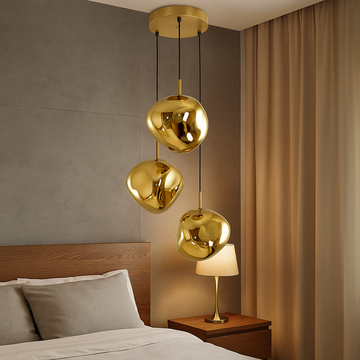 Осветително тяло абажур висящо Golden Orbs 3xE27