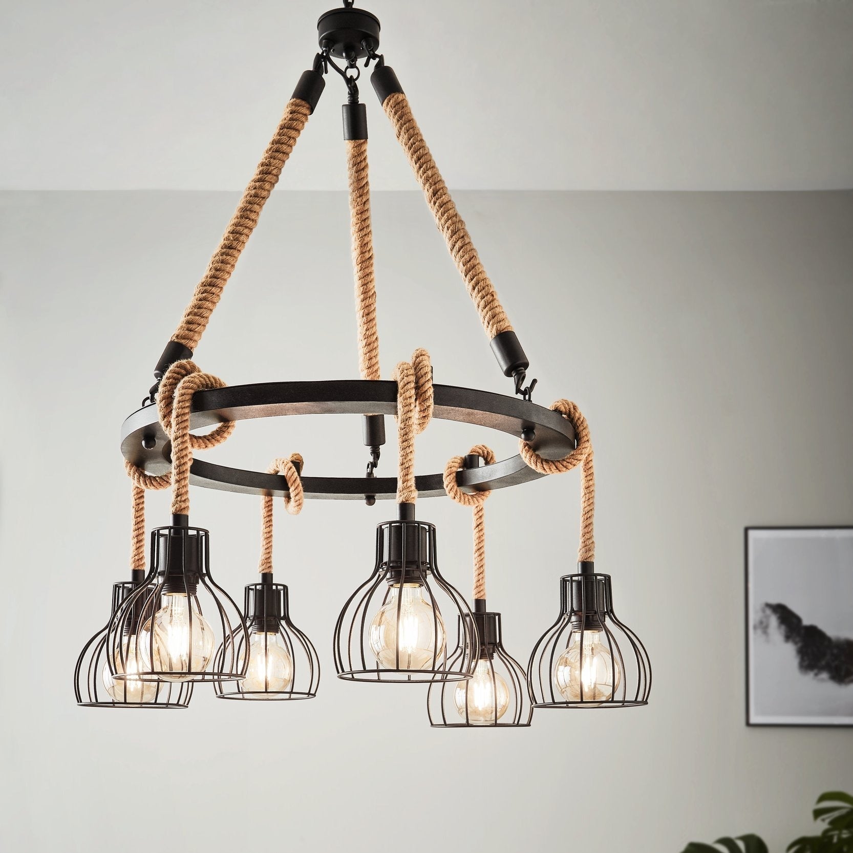 Осветително тяло висящо RAMPSIDE Rope 76CM