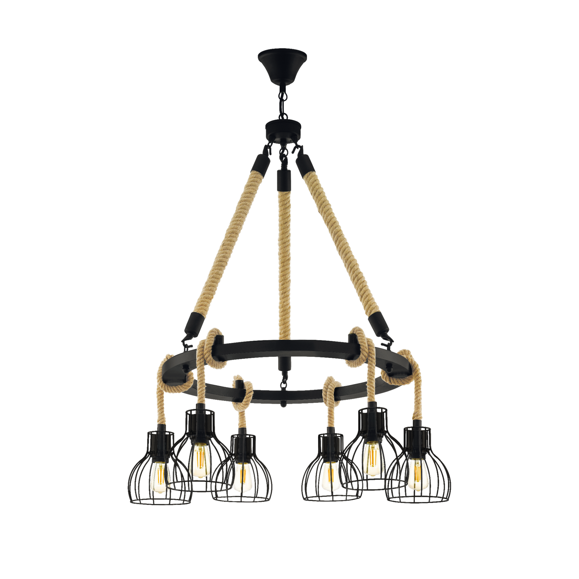 Осветително тяло висящо RAMPSIDE Rope 76CM