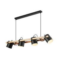Осветително тяло Wood Delight, висящо, 4xE27, 100CM