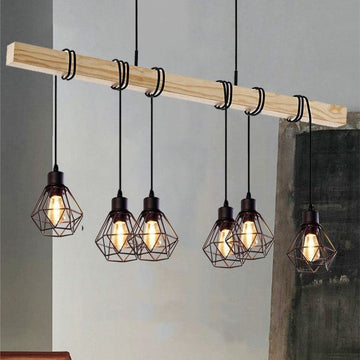 Осветително тяло Wood Style 6XE27 C22680-6