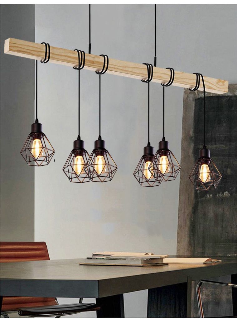 Осветително тяло Wood Style 6XE27 C22680-6