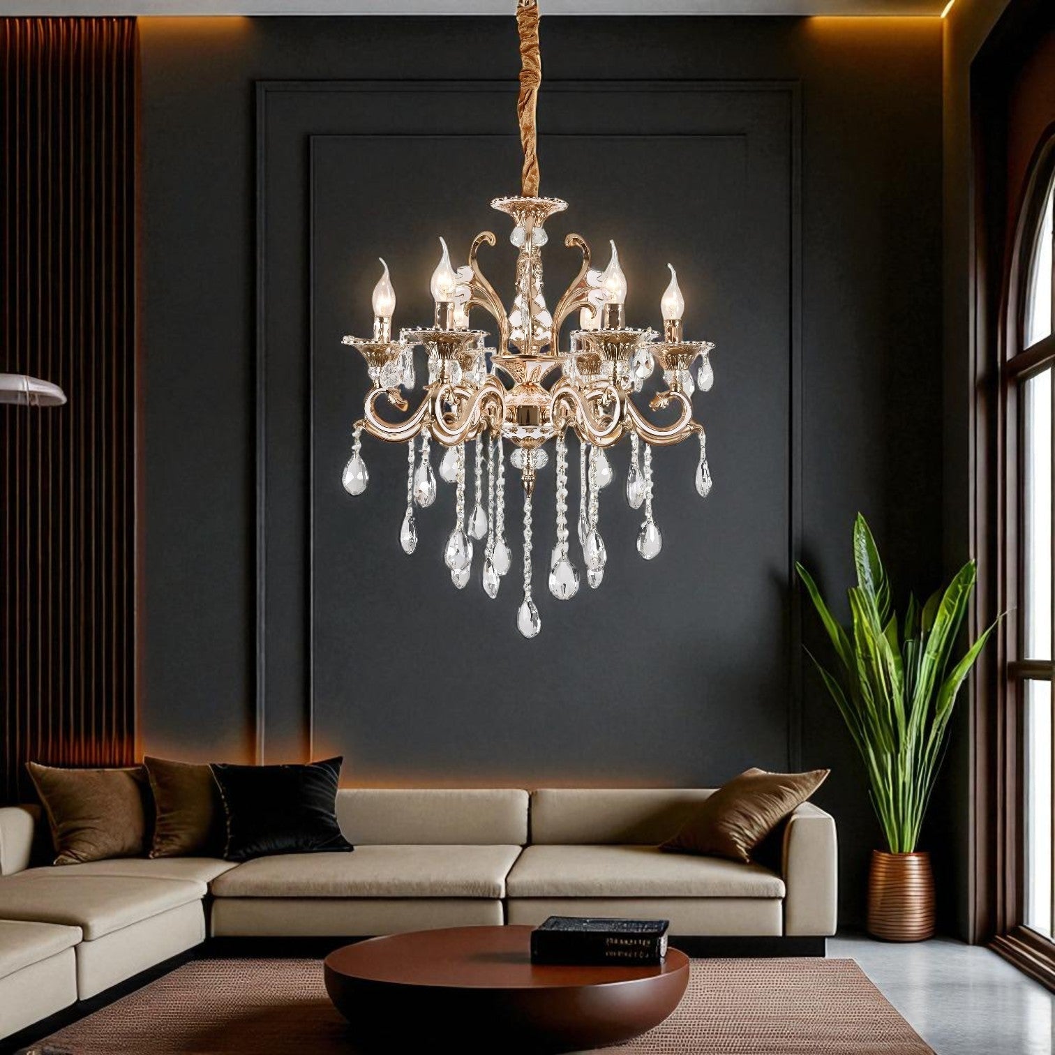 Кристален неокласически полилей Gold Elegance