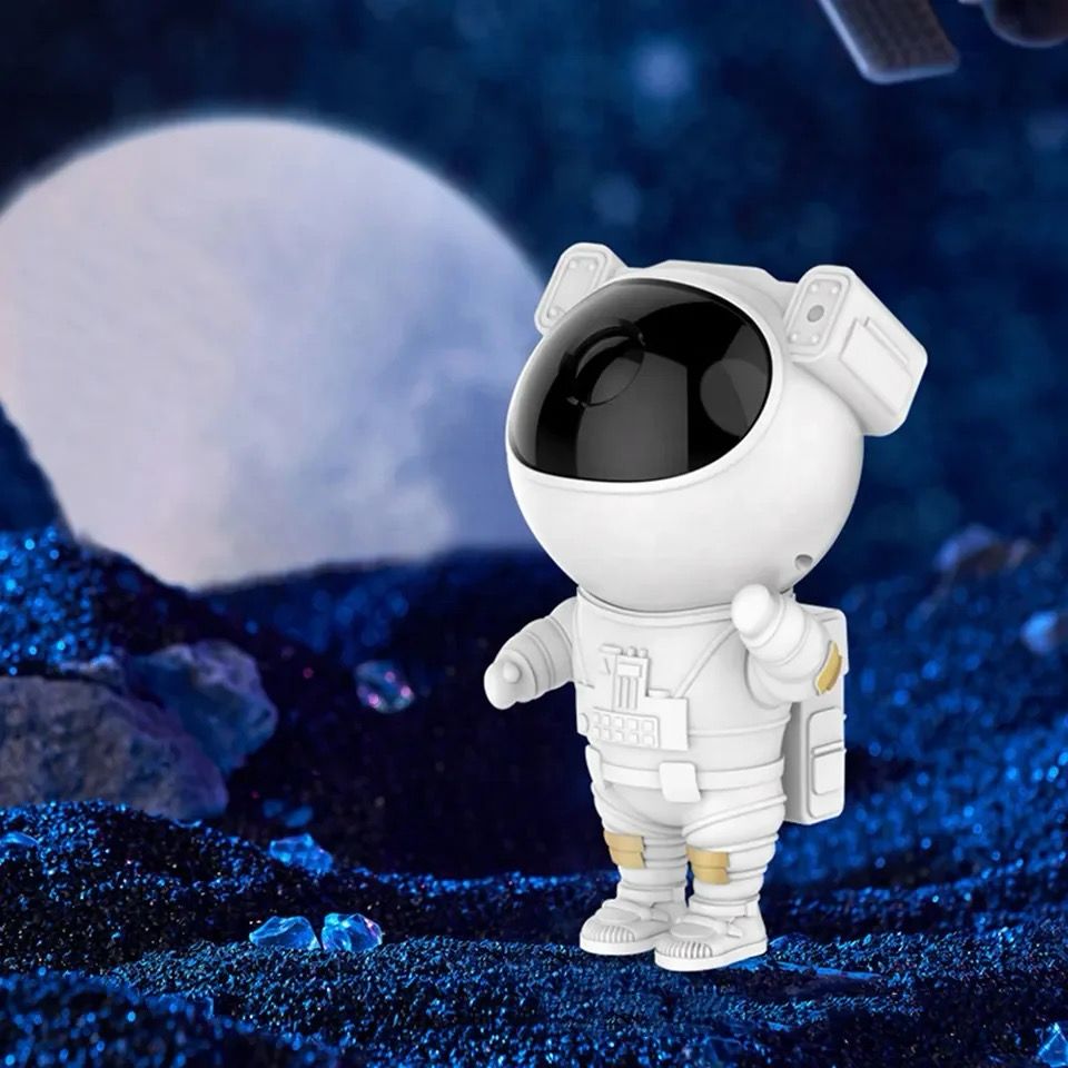 Mini Astronaut Cu Telecomanda Proiectie Galaxie Nebuloasa Table Lamp