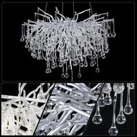 Полилей кристал LUXURY Silver Tears 60CM