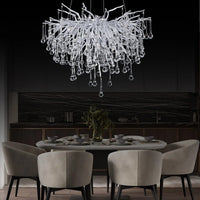 Полилей кристал LUXURY Silver Tears 45CM