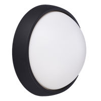 LED аплик 18W кръгъл BAT черна външен Еквивалент 150W