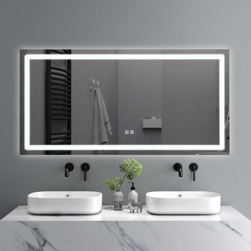 LED огледало 120x70cm с функция против замъгляване и Touch J23