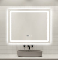 Oglinda Led 80X65Cm Functie Dezaburire Ceas Si Touch J49 Mirror