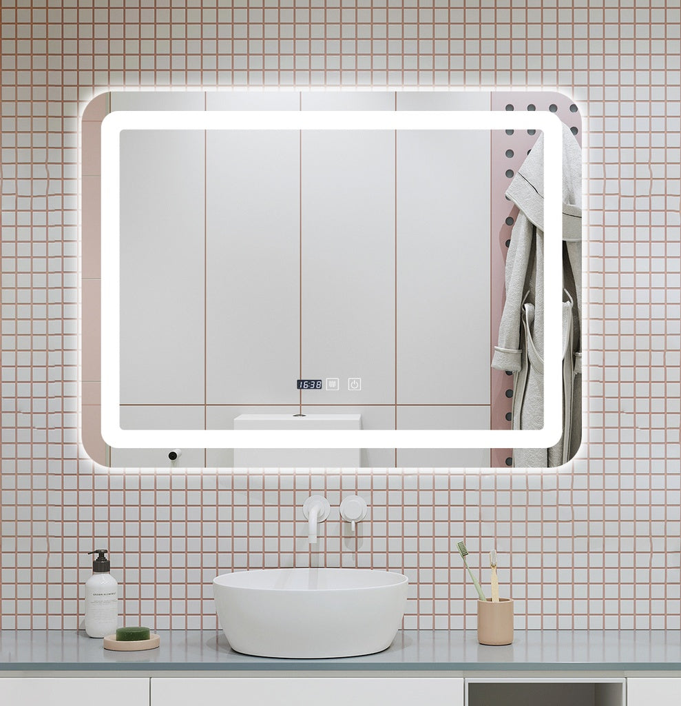 Oglinda Led 80X60Cm Functie Dezaburire Ceas Si Touch J50 Mirror