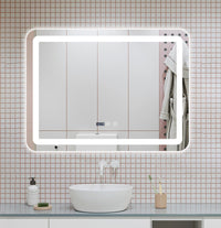 Oglinda Led 80X60Cm Functie Dezaburire Ceas Si Touch J50 Mirror