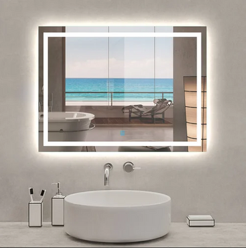 LED огледало 80x60cm с функция против замъгляване и Touch J03