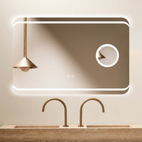 LED огледало 90x60cm с функция против замъгляване, Touch и лупа J41