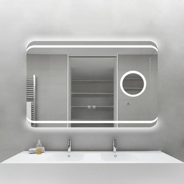 LED огледало 90x60cm с функция против замъгляване, Touch и лупа J41