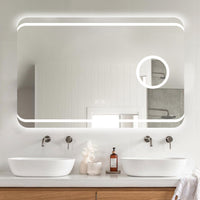 LED огледало 90x60cm с функция против замъгляване, Touch и лупа J41