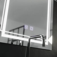 Oglinda LED Rectangulara 50x70cm Touch Sistem Dezaburire E37S 50x70CM / FRAMELESS LED MIRROR