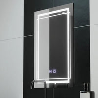 Oglinda LED Rectangulara 50x70cm Touch Sistem Dezaburire E37S 50x70CM / FRAMELESS LED MIRROR