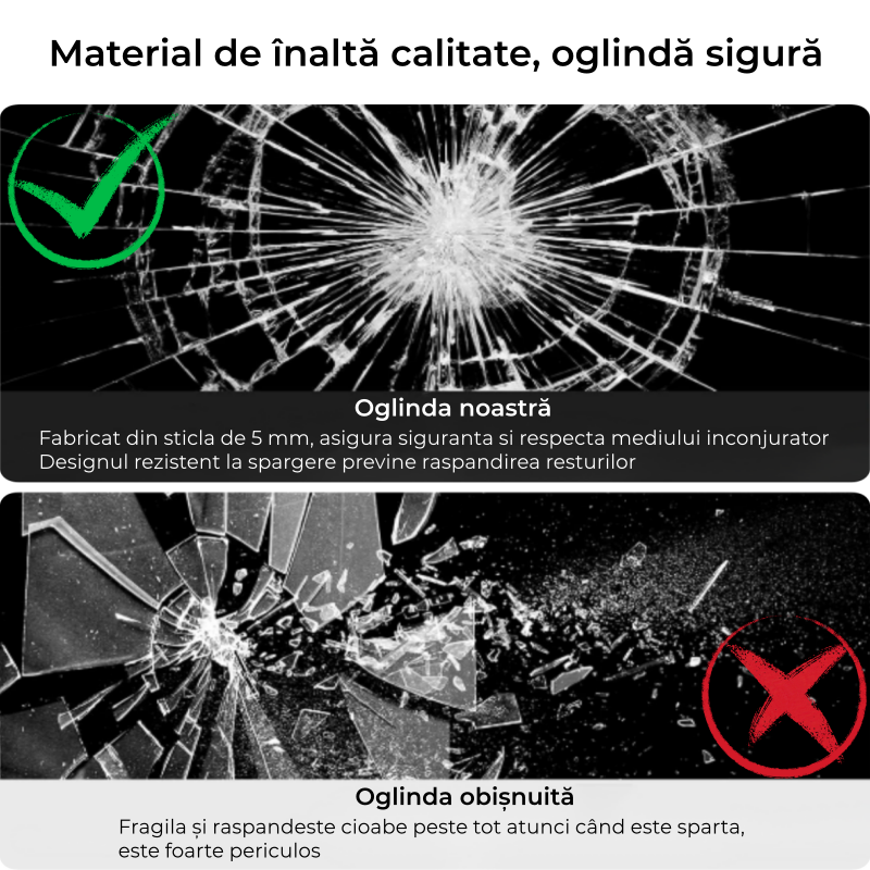 Oglinda Led Rotunda 70Cm 3 Lumini Dezaburire Si Touch Od060-5 Mirror