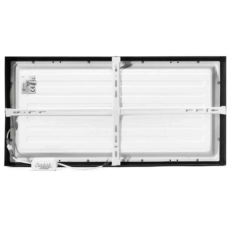 LED панел 36W 60x30cm черен за повърхностен монтаж