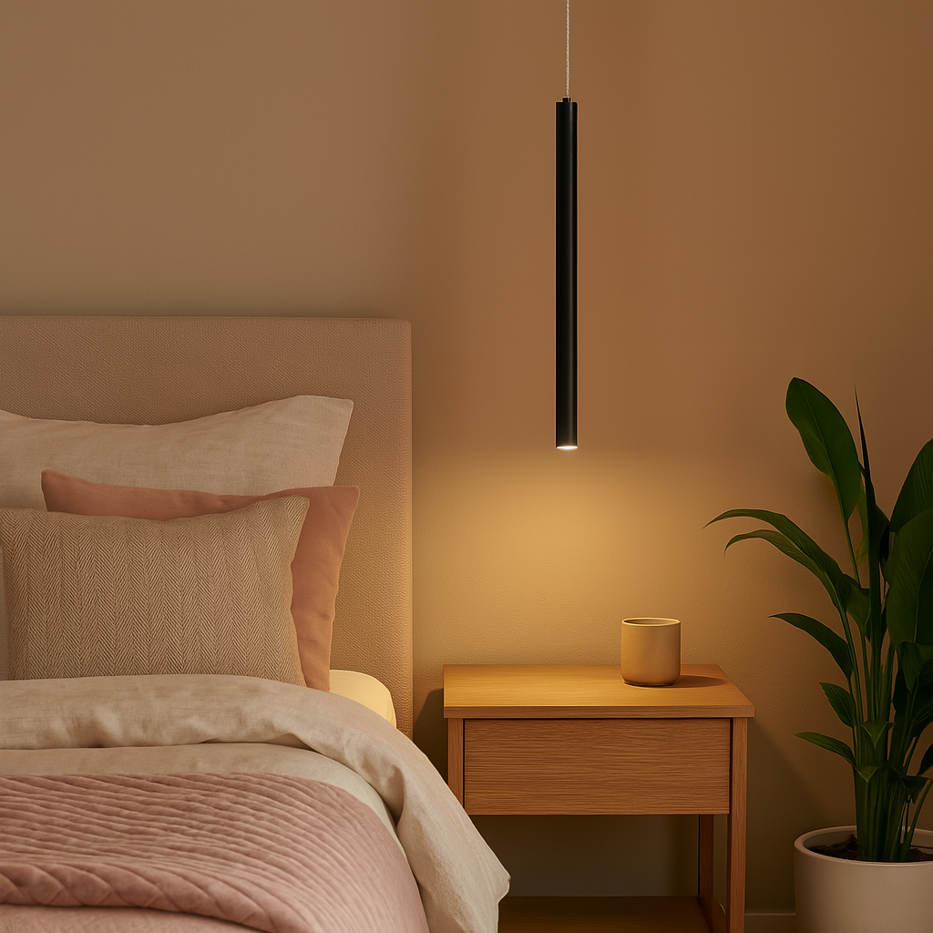Pendul LED LOYA Black UltraSlim PearlBlack NEAGRA / NORDIC Lighting Fixtures