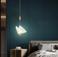 Пендел LED Modern Nordic Butterfly Gold