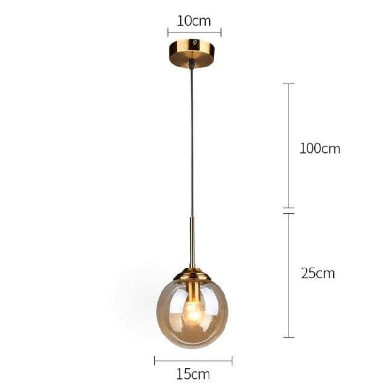 Пендел Nordic Абажур Amber Gold MX136/1P